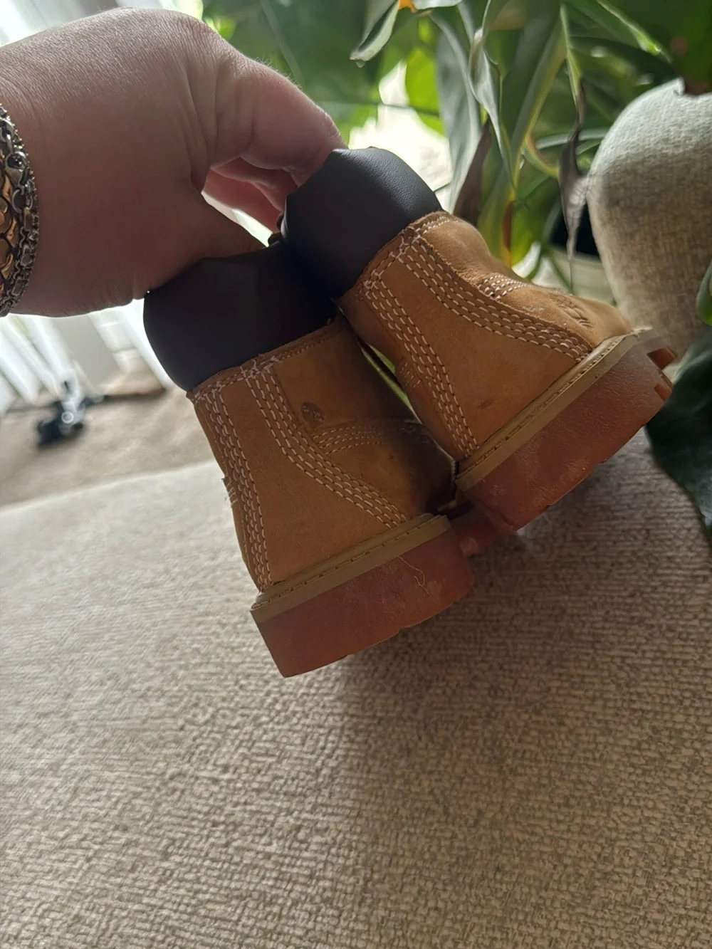 Timberland Kids Brown Leather Lace-Up Boots